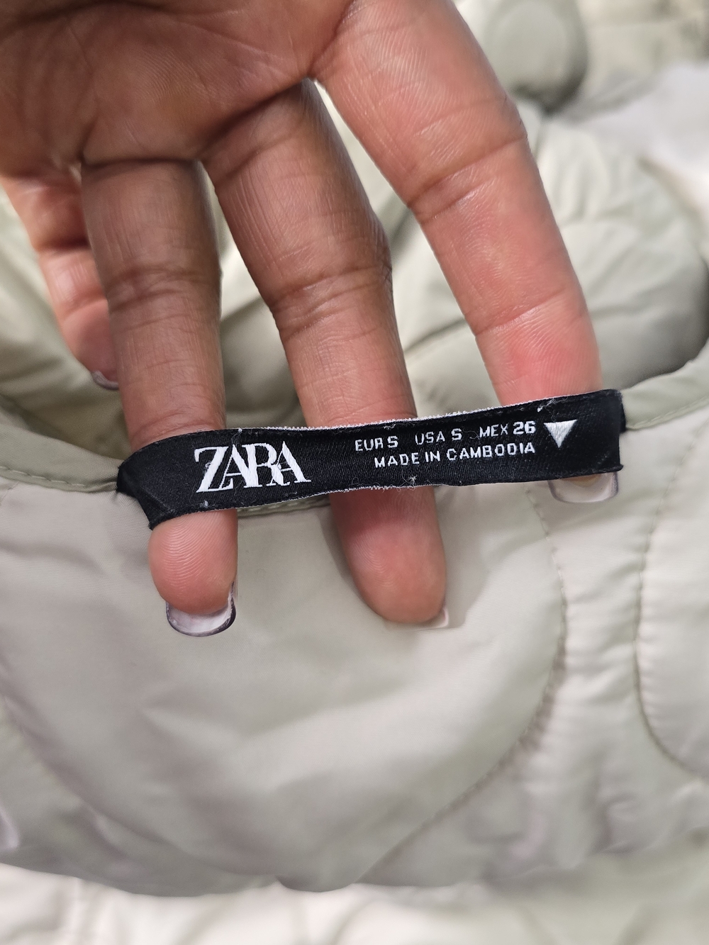 Zara Cream Water-Repellent Puffer Jacket - Picture 10 of 10